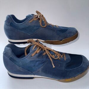 Giro Rumble VR Cycling Shoes Men 11 Blue Lace Up SPD Cleats Vibram Sole